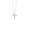 Margherita Cross White Gold and Diamonds Necklace